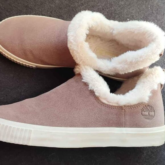 Authentic Timberland Skylar Bay Slip-on Taupe Suede Women's 9 w/box EU 40 - Picture 4 of 9